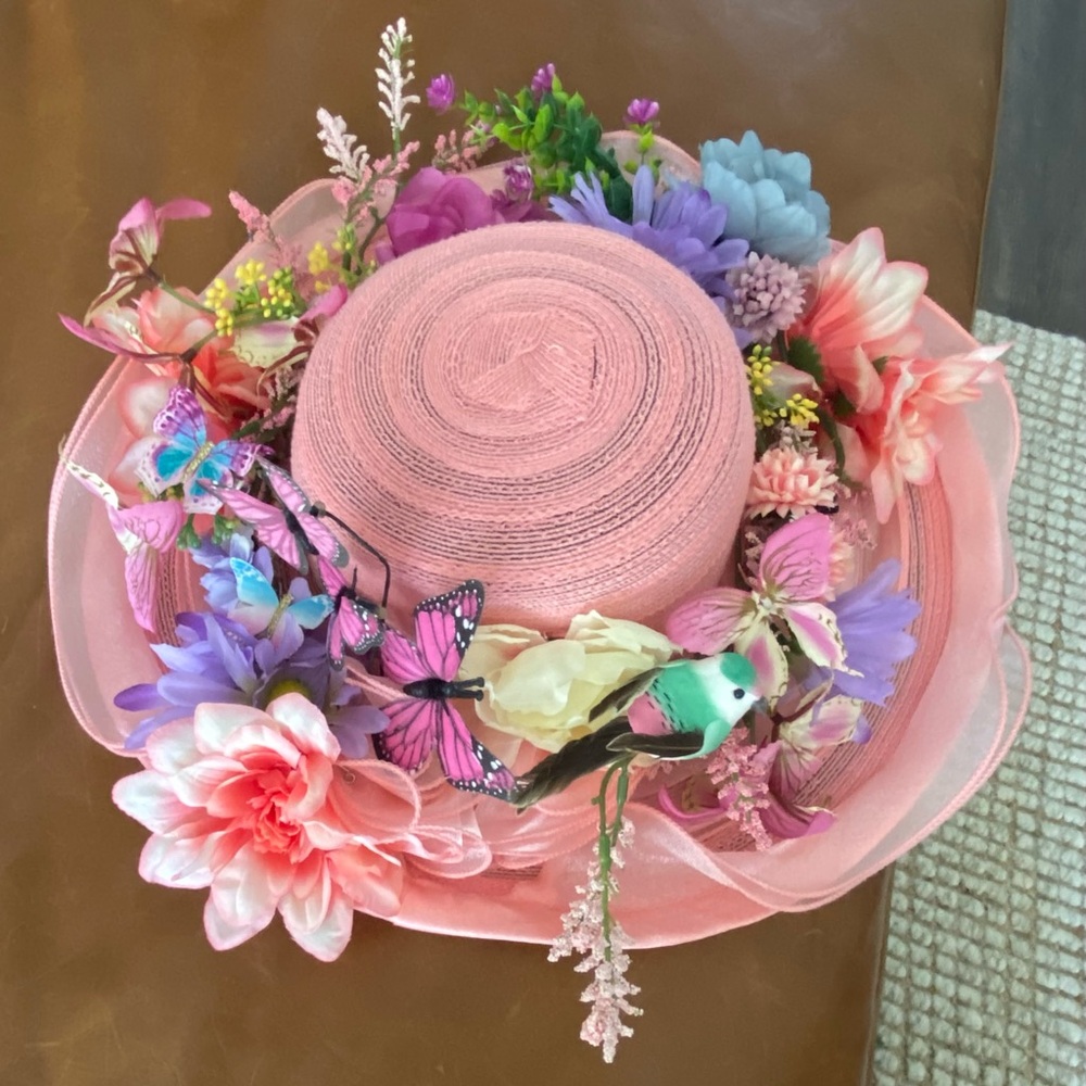 Kentucky Derby Hat Elegant pink and floral